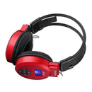 Universal Foldable Sports Wireless Headset LCD FM Radio Headphone Noise