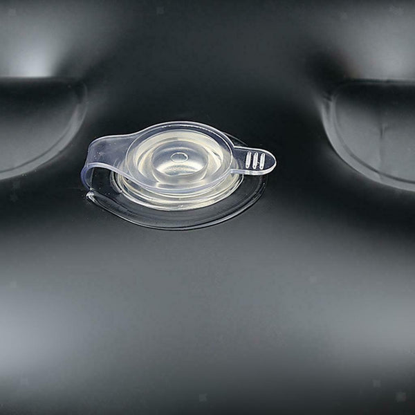2Pcs Spa Booster Seat Cushion Inflatable For Bathtub Soft Anti-slip Black