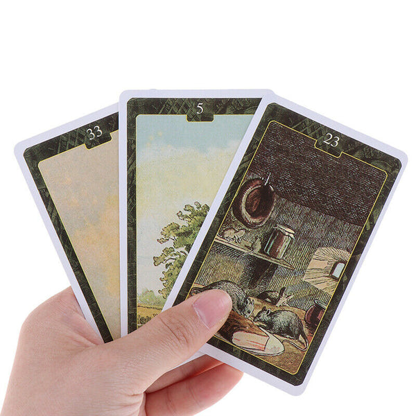 36Pcs/box Lenormand Oracle Cards English Version Board Game Tarot Deck CardS Ew