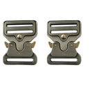 Black Quick Side Release Metal Strap Buckle for Bags Luggage Webbing
