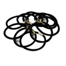 10x Women Black Elastic Hair Ties Band Ropes Ring Ponytail Holders Best Offer ME