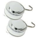 Suction Hook 2 Pack Vacuum Stainless Steel Suction Cup Hooks,Triple Hooks W