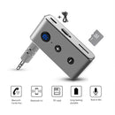 Wireless Bluetooth Auto Handsfree Car AUX Audio Receiver FM Adapter USB Charger