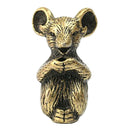 2pcs Brass GoldenFeng Shui Statue Chinese Zodiac Animal Mouse/Rat Birthday Gift