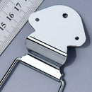Chrome 6 String Guitar Tailpiece Open Frame Bridge For Archtop Guitar