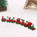 Xmas Christmas Wooden Train Santa Festival Ornament Home Decor Kids Gifts Toys