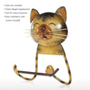 Cat Towel Rack Retro Toilet Paper Holder Bathroom Storage Rack Hanger Shelf A2E9