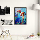 5D DIY Full Drill Diamond Painting Jellyfish Cross Stitch Embroidery Mosaic