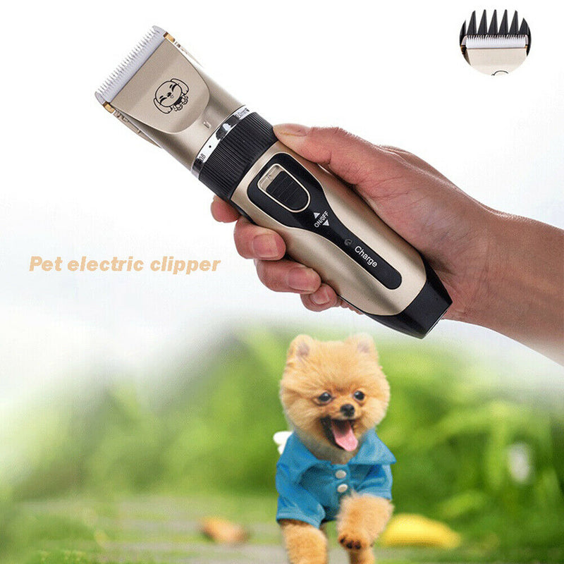 USB Rechargeable Pet Hair Clipper Cat Dog Hair Trimmer Grooming Shaver Set