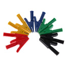 Easy Install 10 Pieces Car Battery Test Lead 30A Crocodile Clamps 4mm Socket
