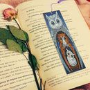 DIY Special Shape Diamond Painting Leather Bookmark Tassel Owl Embroidery