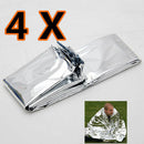 4x Space Blanket Thermal Thermo Foil Emergency Survival Camping Rescue First Aid