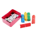 Wooden Counting Toys Math Counting Sticks Number & Alphabet Blocks Preschool