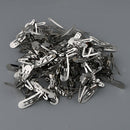 100pcs DIY Snap Hair Clips Metal Barrettes for Baby Girls Women Accessories