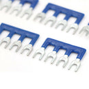 5Pcs TB-1504 25A 4 Postions Pre Insulated Terminal Barrier Strip Blue SE3C