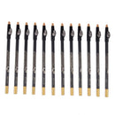 12x Black Lips Eyebrows Eyeliner Pencils + Sharpener Makeup