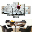 5pcs/set Unframed Abstract Art Canvas Oil Painting Picture Print Home Wall-S Hn