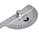 Stainless Steel Adjustable Protractor 180 Degree Rotary Measuring Ruler