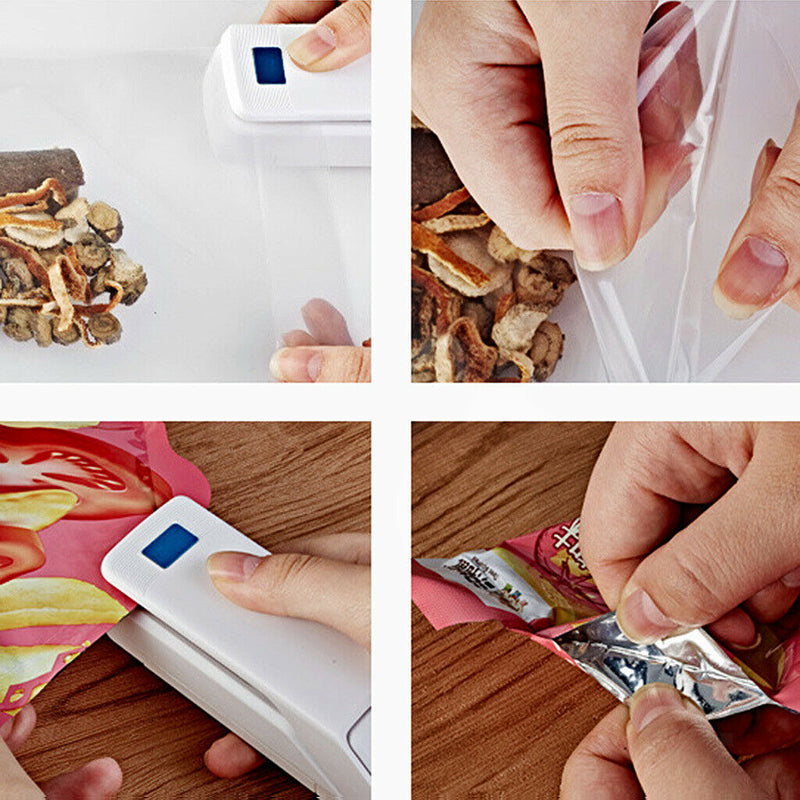 Handheld USB Mini 6 in 1 Bag Heat Sealer Cutter Packing Bags Sealing Machine