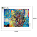 5D DIY Special-shaped Diamond Painting Animal Cross Stitch Kit (DS007 Wolf)