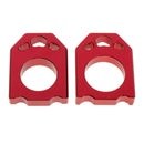 2x Motorcycle CNC Rear Adjuster Block Chain Fit for  CRF250X CRF 450