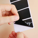 300Pcs Chalkboard Stickers Label Reusable DIY Writable Stickers for Kitchen I7J5