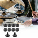 8pcs 2.5cm Non-slip Cymbal Felt Pads+Casing Pipe Tools Drum Kit Accessories