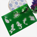 mermaid layering stencils spray template diy wall drawing scrapbooking decor TE