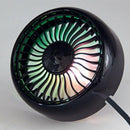 Adjustment Usb Car Fan Air Conditioner Colorful Light Dashboard Cooling Fan Z8I7