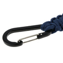 Outdoor Camping Hiking Molle 7 Strand Paracord Keychain Carabiner Navy Blue