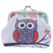 1pcs cute owl pattern leather coin purse zipper zero wallet child girl boy pur_