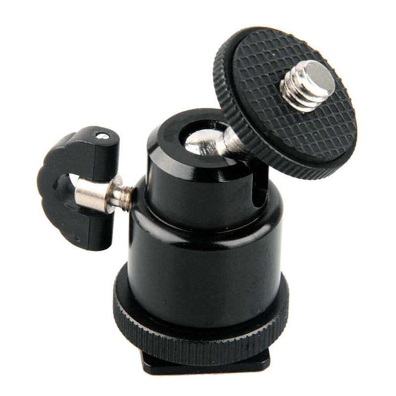 1/4 '' Smart Head Bracket Hot Contact Slide  For Camera Tripod Black