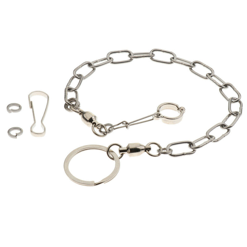 2 Pcs Pet Bird Leash Parrot Foot Chain Stainless