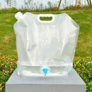 Portable Outdoor Folding Collapsible Water Bags Drinking Carrier (White 5L) A