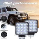 160W Square Car Headlights 16Led Cool White Light 4 Inch Car Work Light Led