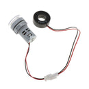 22mm AC 0-100A Ammeter Current Meter LED Digital Display Cylindrical White