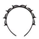 Double Layer Bangs Clip Clamp Hairpin Hair Hoop Headband Hairband (Black) A