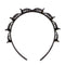 Double Layer Bangs Clip Clamp Hairpin Hair Hoop Headband Hairband (Black) A#S
