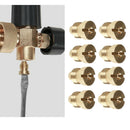 8Pc 1.1mm Brass Pressure Washer Thread Nozzle Tip for High Pressure Wash Gun