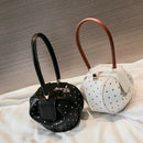 Korean Version Of the Simple Wild Ring Handle Wallet European Retro Shoulde