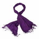 Winter Women Pashmina Shawl Tassel Scarf Fringes purple