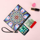 DIY Mandala Special Shaped Diamond Painting Wristlet Clutch Women Wallet