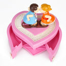 Retro Rotary Music Box Wedding Party Ornament Girl Valentine Gift (Pink) A