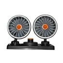 24V Ttruck Fan Double Head Shaking Small Electric Auto Fan Universal Summer
