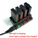 4 IN 1 Port USB Battery Charger For Parrot Minidrones Rolling Spider Mambo RC