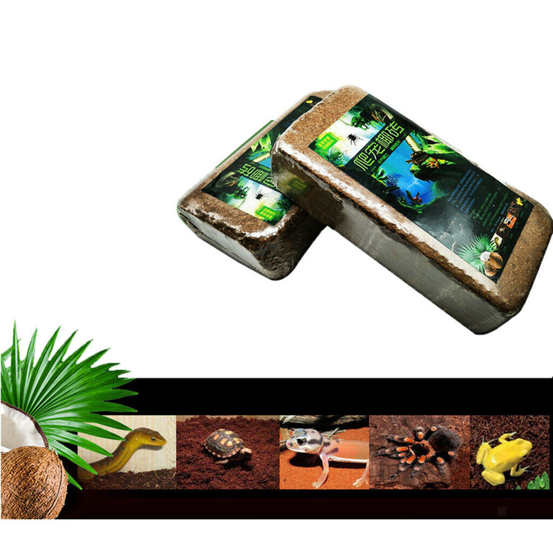 2Pcs Reptile Lizard Tree Frog Spider Centipede Coconut Shell Powder Bedding