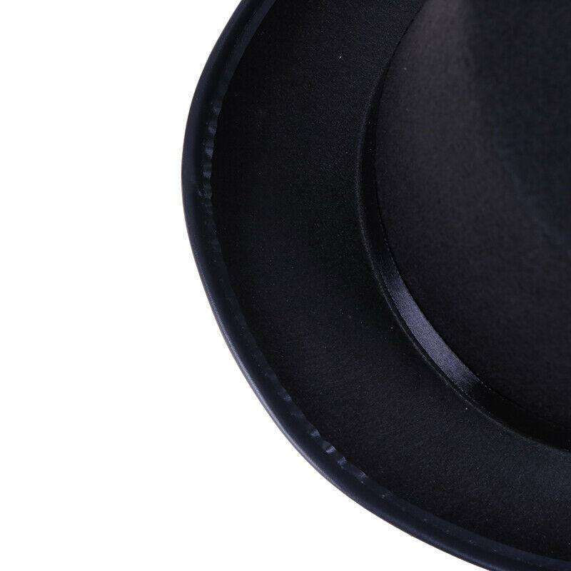 Black Top Hat Magician Costume Tuxedo Mat Hatter Wedding Christmas Party Fo Gw