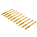 10pcs/Set 6mm Tungsten Carbide Tile Glass Crossed Spear Point Head Drill Bit