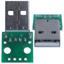 1pcs green metal USB male to DIP2.54mm DIP adapter board