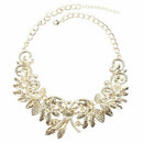 Shiny Rainbow Crystal Flower Choker Big Statement Necklace Collar Chain Ele